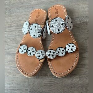 Anthropologie Laidback London hand made beaded sandals size US8, EU39